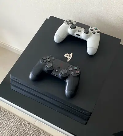 PS4 Pro 2TB Console Bundle With 2 Controllers  Original Box