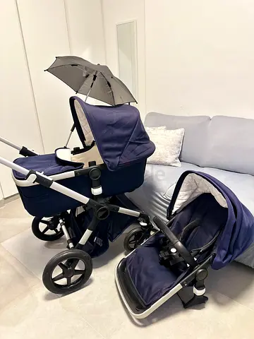 Bugaboo Fox Stroller Bassinet and Toddler Seat with Parasol