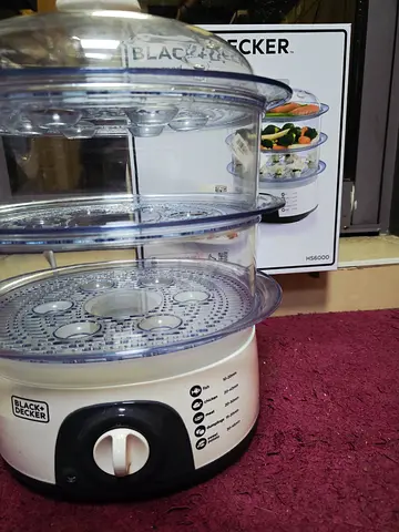 Black  Decker 3-Tier Electric Food Steamer - Good Condition