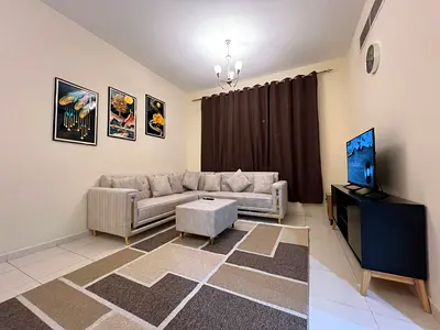 Fuuly Furnished 1 Bed Room Hall Flat with Central Ac Near Emarat Pertol Station Muwailah Commercial Sharjah