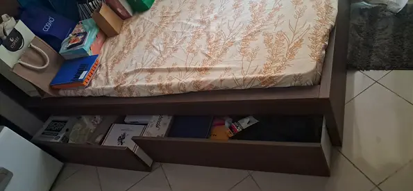IKEA single Bed with 2 storage drawers
