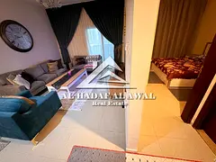 For monthly rent one bedroom and a living room in Al Taawun area with free internet
