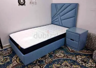 Headboard Designe Twin size fully customisable bedframe in soft Fabric storage can be installed