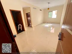 Annual rent 1BR hall in Al Rawda 1 Ajman behind Al Hamidiya Police Master room 2 baths central gas p