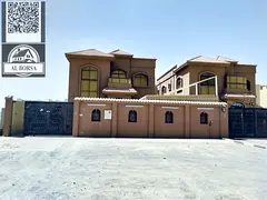 Villa for rent in Al Rawda 1 area. It consists of five bedrooms, a majlis (formal sitting room), a l