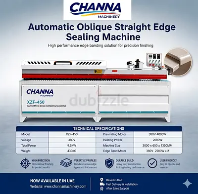 CHANNAMACHINERY XZF-450 Automatic Edge Banding / Sealing Machine (Used) - UAE