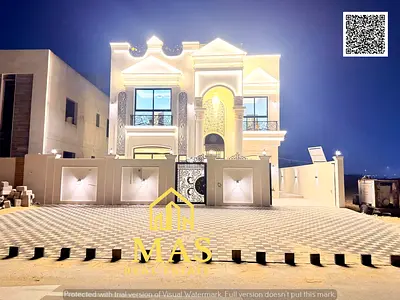 🏡 تحفة معمارية للبيع في الحليو 2 – عجمان | طابقين + رووف | 5 ماستر | شامل المكيفات المركزية