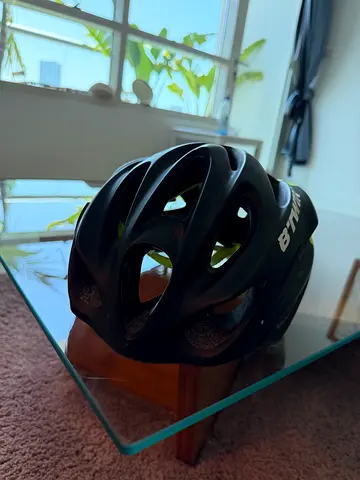 BTWIN Bicycle Helmet - Black, Lightweight, perfect Condition