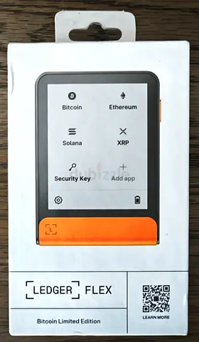 Ledger Flex Bitcoin Limited Edition - Hardware Crypto Wallet (Battery Low)