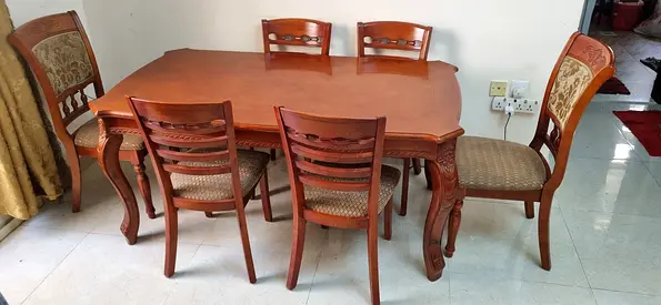 Dining table with 6 chairs