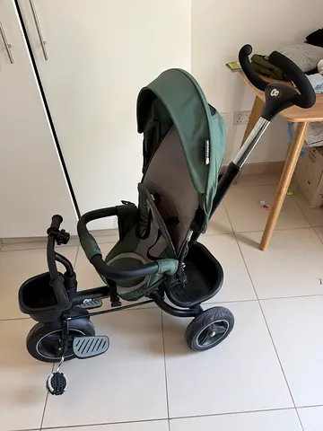 3-in-1 Foldable Tricycle Stroller - Green (used)