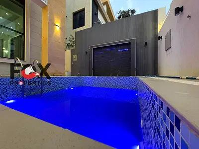 فيلا مع مسبح وخمس غرف للايجار السنوي بالحليو 2  عجمان