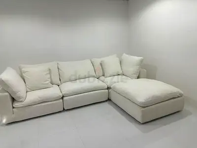 Marina home luscious sofa with footstool