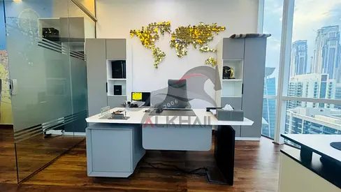Fully Furnished Office | High Floor | Business Bay & Downtown Views