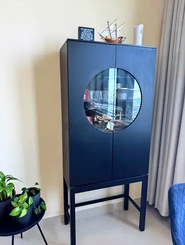 Modern Black Bar Cabinet