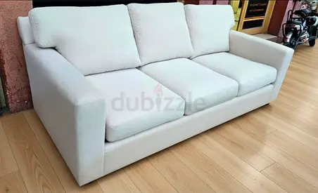 Crate and Barrel three seater sofa bed with mattress