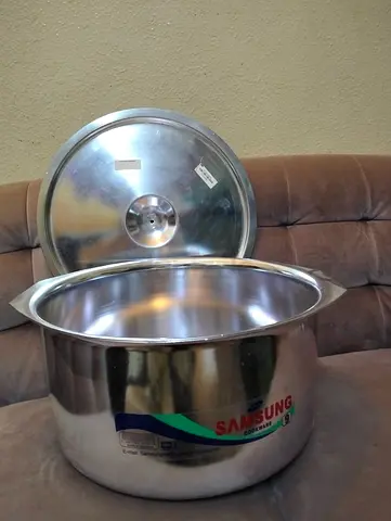 Stainless Steel Large Cooking Pot with Lid (Samsungcookwear)