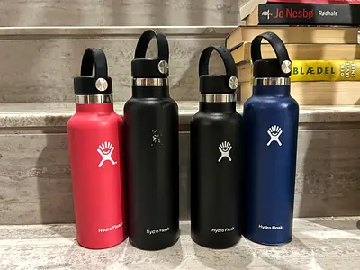 Set of 4 Hydro Flask Insulated Water Bottles — Various Colors, Good Condition