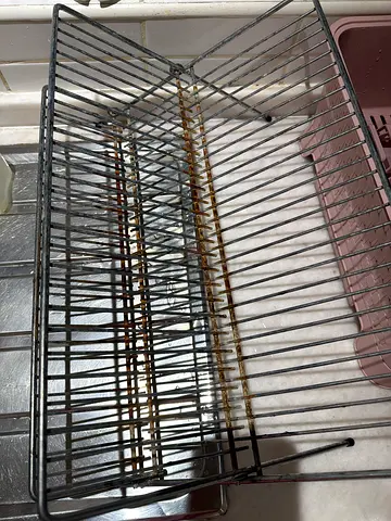 Used stainless steel dish drying rack