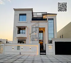 For sale: A luxurious classic villa with two floors and a roof, featuring a large built-up area and