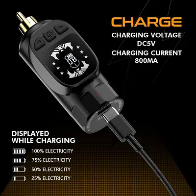 Hawink Tattoo Battery Wireless Power Supply for RCA Rotary Tattoo Pen Machine