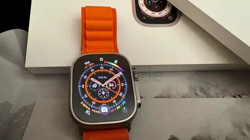 Apple Watch Ultra 1 (Series) with Orange Sport Loop - Good Condition