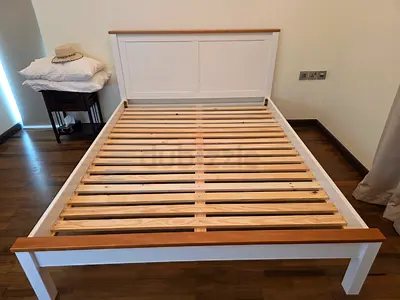 Queen Size Bed and side table
