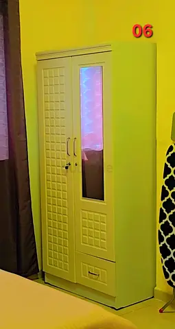 Single-door wardrobe with mirror and drawer - good condition