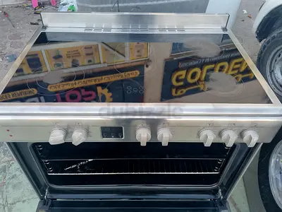 Stainless Steel Electric Ceramic Cooker 5 Burner with Oven - Good Working Condition