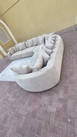 Beige Corner sofa Chattlesmore branded