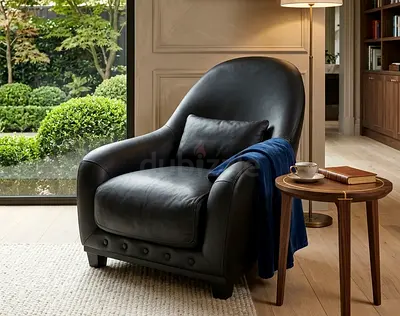 natuzzi Italian leather armchair