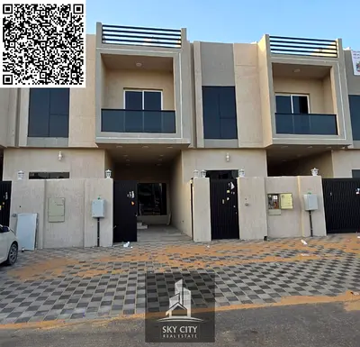 للايجار تاون هاوس اول ساكن طابقين وروف بالحليو2 عجمان 3 غرف السعر 85k