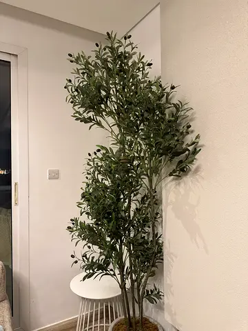 Tall Artificial Olive Tree without Pot — Excellent Condition