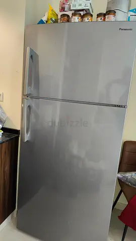 Panasonic Silver Top-Freezer Refrigerator - Good Condition