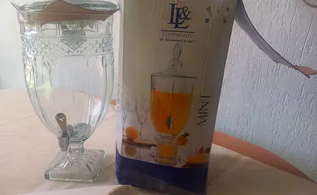 Glass Beverage Dispenser with Tap - 4L