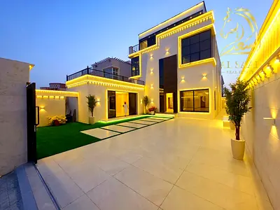 🏡 فيلا فاخرة للبيع في الروضة عجمان | 3 طوابق بتصميم أنيق ومساحات واسعة