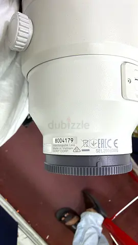 Large Telephoto Camera Lens with Strap (White)