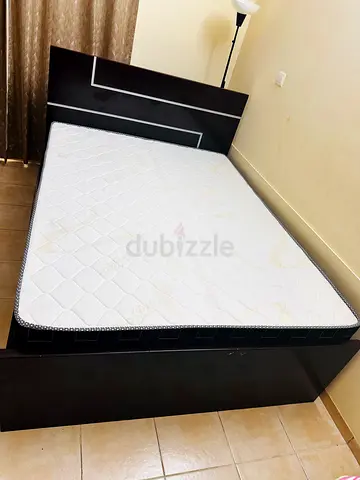 Queen size bed and  Mattress with storage