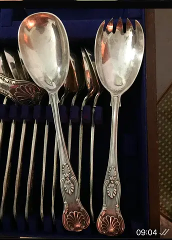 Vintage Alexander Clark  Co Silver-Plated Cutlery Set – 324 Pieces