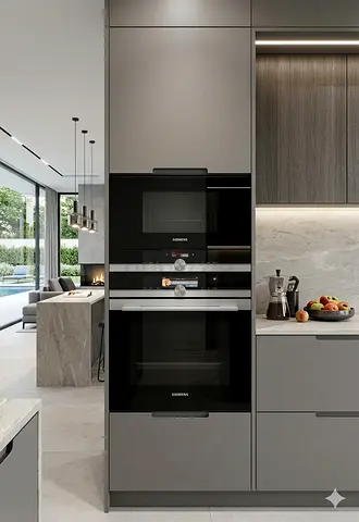 Siemens latest model IQ-700 electric oven and microwave set built-in integrated 60cm