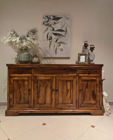 Solid wood sideboard