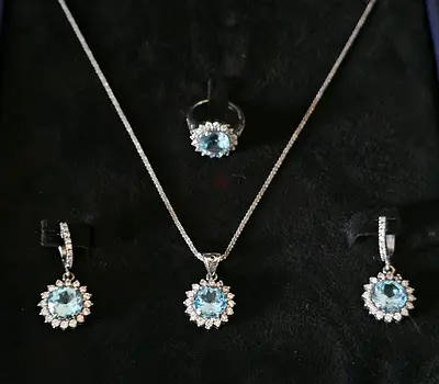 Italian Silver 925K set of 5pcs.New