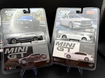Set of 2 Mini GT Diecast BMW 1:64 Scale Cars (New in Package)