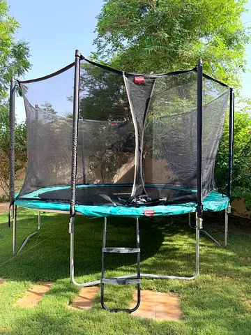 BERG 380cm Round Trampoline with Safety Net  Ladder | Excellent Condition | AED 1,200