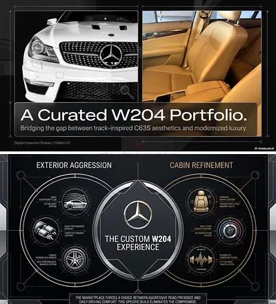 Mercedes-Benz C200 | 2008 | Full C63 AMG Body Facelift Conversion | Immaculate