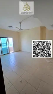 Two rooms and a separate hall in Al Nuaimiya 1, spacious areas, open balcony and built-in wardrobes,