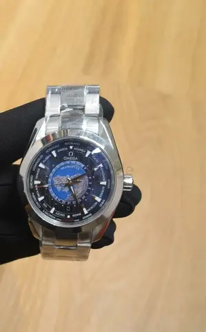Omega Seamaster Aqua Terra Worldtimer automatic mens Master Copy watch - stainless steel
