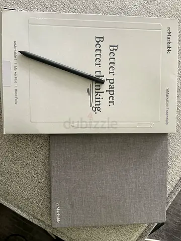 reMarkable 2 tablet with Marker Plus and Book Folio - Like New
