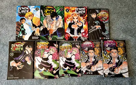 Manga Books (Demon Slayer, Naruto, etc)