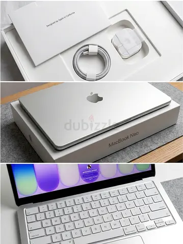 Silver MacBook (like-new) with charger and box